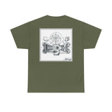 Unisex Heavy Cotton Tee Porsche Fuhrman Engine 356 Carrera Speedster