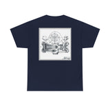 Unisex Heavy Cotton Tee Porsche Fuhrman Engine 356 Carrera Speedster