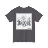 Unisex Heavy Cotton Tee Porsche Fuhrman Engine 356 Carrera Speedster