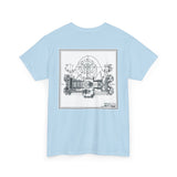 Unisex Heavy Cotton Tee Porsche Fuhrman Engine 356 Carrera Speedster