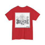 Unisex Heavy Cotton Tee Porsche Fuhrman Engine 356 Carrera Speedster