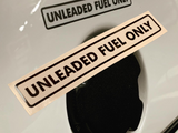 VW MK1 Rabbit Golf Cabriolet Scirocco “Unleaded Fuel Only” Decal